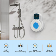 Back Scrubber for Shower,Body Scrubber,Wall-Mounted Electric Back Scrubber,Deep Clean Shower Scrubber with US Plug