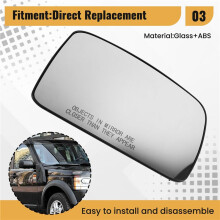 Car Reversing Mirror Lens Mirror Glass Lens with Heating for 3 Freelander 2 Rover