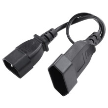 Power Adapter Cord , IEC 320 C14 Male Plug to European CEE 7/16 2Pin Female Power Cable for UPS PDU
