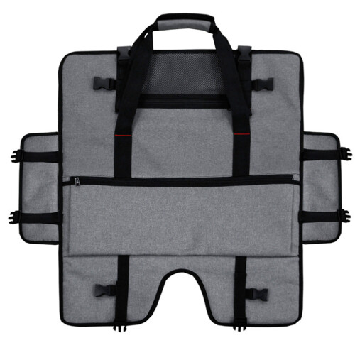 Bolsa de Transporte para Telas e Monitores LCD de 24 Polegadas, Estojo Protetor de Viagem para Monitor de 24 Polegadas, Cinza