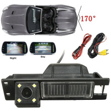 4 LED Dynamische Trajektorie HD RüCkfahrkamera Heck Ansicht Backup RüCkwäRts Einparken RüCkfahrkamera für Astra H J Corsa Meriva Zafira Insignia