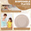 Compostable Disposable Paper Plates Bulk 9 Inch 50 Pack, Bamboo Plates, Eco Friendly, Biodegradable 6