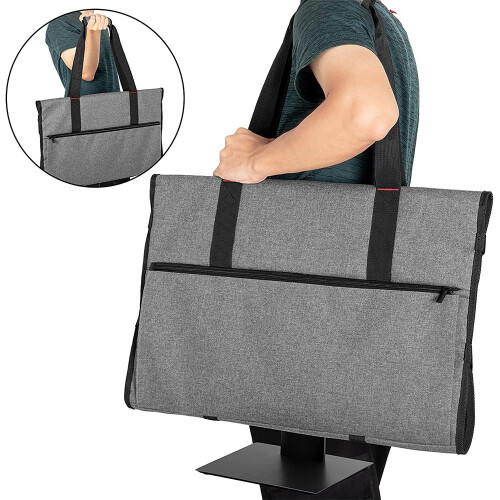 Bolsa de Transporte para Telas e Monitores LCD de 24 Polegadas, Estojo Protetor de Viagem para Monitor de 24 Polegadas, Cinza 1