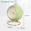 Silent Alarm Clock Bedside Small Table Clock Non Ticking Analogue Retro Alarm Clock with Light Button for Desk Table 4