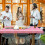 3 Pcs Fitted Tablecloth for Table,Stretch Waterproof Elastic Vinyl Picnic Table Cover with Flannel Backed Lining(Red) 4