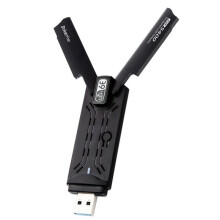 Karta Sieciowa AX5400M WiFi 6E, USB 3.0, Ethernet, Odbiornik USB 6G/5G/2.4G, Trójzakresowy, do Laptopa PC