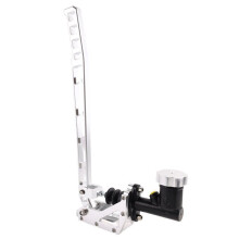 Remsysteem Handrem Aluminium Drift E-Brake Racing Hydraulische Handrem Lange Niveau Versnelling Kit Zilver