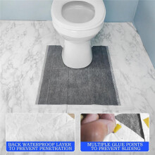 30 Pcs Disposable Toilet Mats,Absorbent Toilet Floor Protector Non-Slip Bathroom Potty Training Mats,U Shaped Toilet Mat