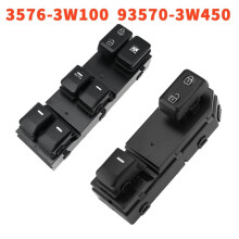 Interruptor de Ventana de Puerta Delantera para Sportage 10-16 (93575-3W100, 93570-3W450, Botón del Elevalunas Eléctrico, 93576-3W100)