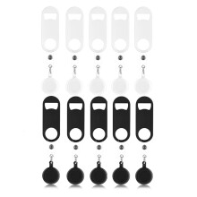 Apribottiglie Piatto Retrattile da 10 Pezzi, Chiave Bar, Apribottiglie da Barista con Clip Rotonde per Bobina