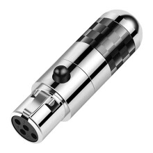 Connettori XLR Femmina 4 Pin Placcati In Rodio Spina Audio HIFI Jack per Microfono Cavo di Bilanciamento XLR Adattatore per Cuffie Altoparlante