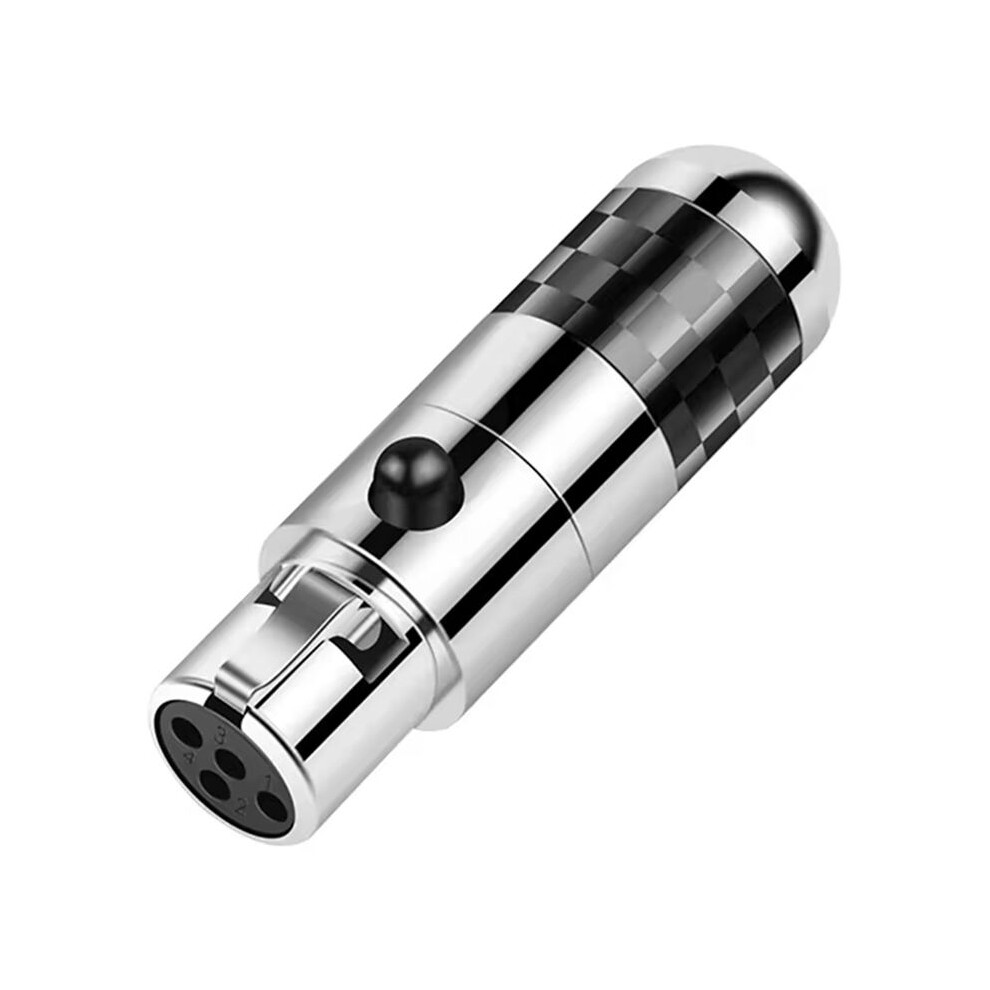 Xlr Female Connectors 4Pin Rhodium Plated Audio Plug Hifi Mic Jack Xlr Balance Cable Headphone Adapter Speaker 4714141292021