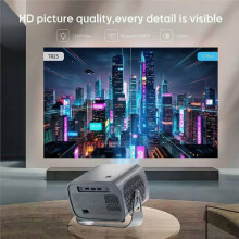 Projecteur 4K A10, Résolution 1080p, 200 ANSI, Compatible pour Android 13, WiFi 6, 5.5, Autofocus, Portable, pour Home Cinéma en Extérieur,
