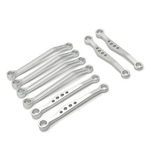 RC Car Upgrade Front & Rear Fixed Rod Kit for WPL 1/16 C64 RC Car Upgrade Parts Silver