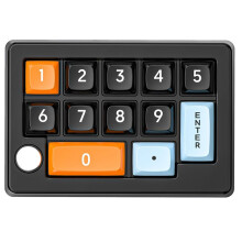 Three-Mode Hot-Swappable Digital Mechanical Keyboard Macro Definition RGB Gaming Mechanical Keypad Knob Hardware Black