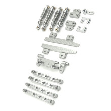 RC Car Upgrade Tie Rod Before and After Drive Shaft Set for 1/12 MN82 LC79 RC Car Upgrade Parts Silver