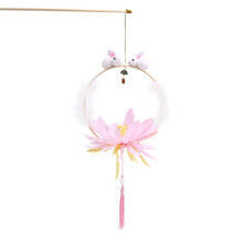 Traditionelle Chinesische Laterne zum Selbermachen, Materialset für das Mittherbstfest, LED, Vintage, Handgefertigte Laternen, Rosa