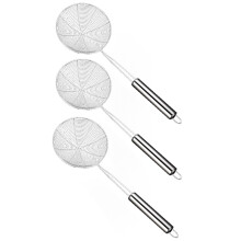 Skimmer Matsil Kokkärl Durkslag Friteringssil Kökssil Bakning Matlagningsverktyg 18CM