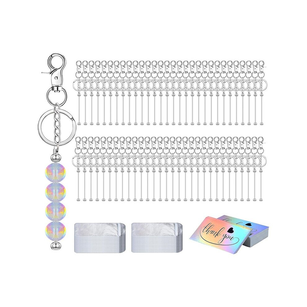 Beadable Keychain Bars Bulk Blank Cute Keychains Bar For Beads Purse Keychains For Women ,Beadable Keychain Bar 6033846045151