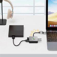 USB 3.2 Hub USB C Hub USB-C/USB-A Naar 10 Gbps USB 3.2 4-Poorts USB Hub 2xUSB3.2 + 2xUSB-C3.2 Dockingstation USB-Adapter