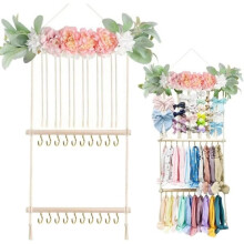 Hoofdbandhouder, Haarstrikkenorganizer voor Meisjes, Display voor Haaraccessoires, Wanddecoratie voor de Babykamer