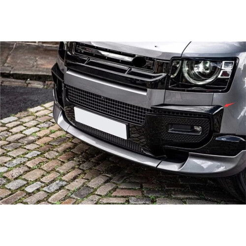 2pc Car Front Bumper Lip Splitter Fin Glossy Black for   2020-2024 2