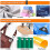 Kit de Alicates de Ilhó de Ilhó, Kit de Ferramentas de Ilhó de 3/8 Polegadas e 10Mm com 400 IlhóS de Metal para Couro/Cinto/Sapatos/Roupas 2
