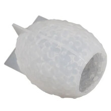 Carving Flower Egg Silicone Candle Mold Catharanthus Soap Resin Plaster Mould Chocolate Cake,L