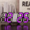 3D LED Digital Clock Luminous Wall Clock Multifunctional USB Plug in Electronic Clock Home Decoration, 7