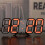 3D LED Digital Clock Luminous Wall Clock Multifunctional USB Plug in Electronic Clock Home Decoration, 8