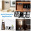 3D LED Digital Clock Luminous Wall Clock Multifunctional USB Plug in Electronic Clock Home Decoration, 2