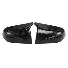 Car Side Wing Mirror Cover Rearview Mirror Shell Carbon Fiber Trim Cover for Model 3 2017-2021