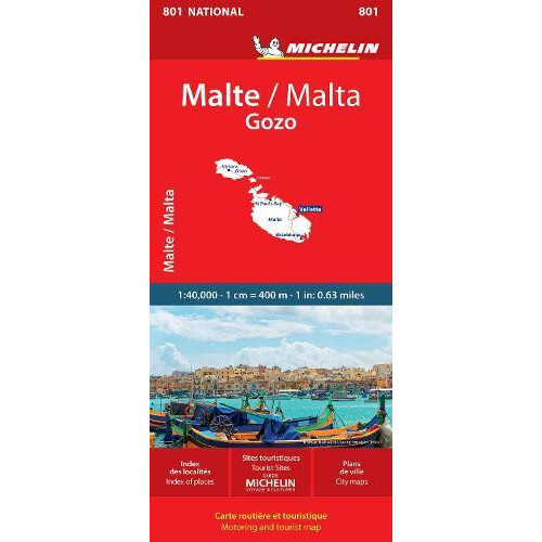 Malta Michelin National Map 801 by Michelin Other Book