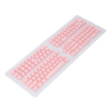Ensemble de 132 touches OEM en ABS pour clavier mécanique, touches de hauteur thaïlandaises, rose