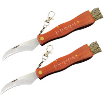 Red Mushroom Knife Camping Hunting Survival Multi-Function Folding Grill Brush Tool