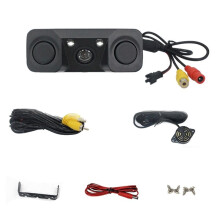CCD-Rückfahrkamera Fürs Auto, 3-in-1-Parkradar-Warnsensor, Nachtsicht-LED, - und Navigationsanzeige