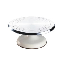 Plateau Tournant pour Gâteaux de 30,5 cm en Alliage D'Aluminium, Rotation Stable, Ustensiles de Cuisson Amovibles et Faciles à Nettoyer