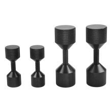 4 Stück Aluminiumflansch-Zweilochstifte, 1-1/8 Zoll, Zweiloch-Ausrichtungsstifte und 1-5/8 Zoll Abnehmbarer Flansch, Schwarz