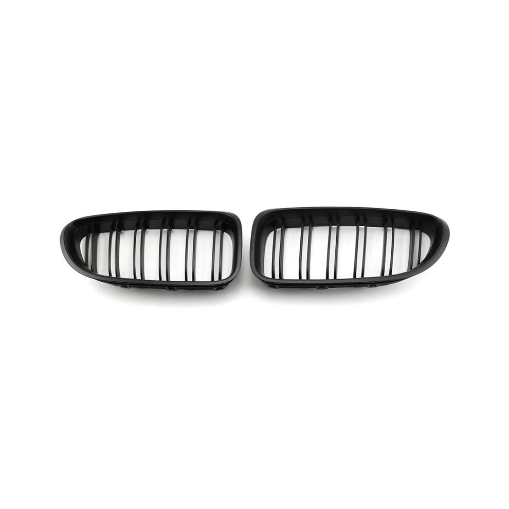 Car Front Kidney Double Grille Sport Grill Replacement For F06 F12 F13 M6 650I 640I 2012-2018 Black 6033027353044