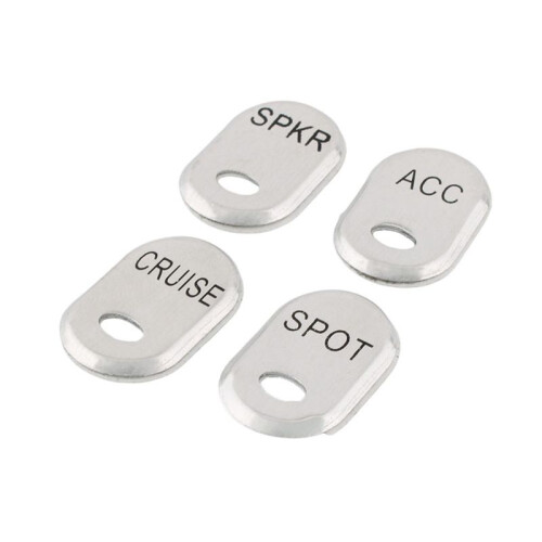 Motorcycle Rocker Panel  Button Covers for  Davidson Touring Road Glide FLHT FLTR 1996-2013 1