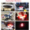 Motorcycle Taillight Universal Brake Stop Light ATV UTV Tail Light LED License Plate Light 1