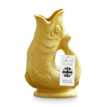 Wade Fish Jug, Handcrafted from Earthenware, Iconic UK Heritage, 0.6L, Yellow, WA967802YLW