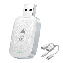 Kabelloser CarPlay Android Auto Adapter, Einfaches Upgrade Von Kabelgebundenem CarPlay auf Kabelloses, Plug-And---CarPlay-Adapter