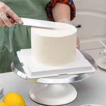 Cake Turntable for Cake Making 12 Inch Aluminum Alloy Stable Rotation Removable and Easy to Clean Bakeware