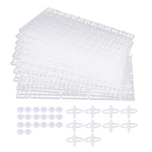 10 STKS Aquariumverdeler Aquariumverdeler Filterroosters Scheidingsrooster Lade Isolatiebord Rooster met 20 Stuks Sucker Clips