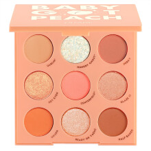 ColourPop Baby Got Peach Lidschattenpalette - Orange & Koralltöne mit Metallic, Matt und Glitzer