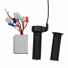 Electric Bike Scooter Accessories Motor Brushed Controller & Throttle Twist Grip 24V 250W for Electric Scooter Bicycle