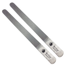 Edelstahl Diamant Nagelfeile Maniküre Pediküre Metall 7" Zoll, Doppelseitige Feilen für Frauen