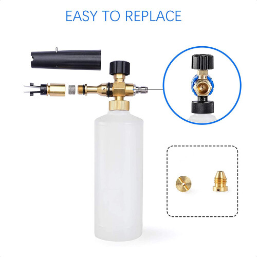 3 Pcs Foam Cannon Orifice Nozzle Tips, High Replacement Thread Nozzle for Snow Foam Lance, 1.1 MM 1