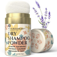 Nuva Botanicals Non Aerosol Dry Shampoo Powder with Biotin - Powder Dry Shampoo for Women with Lavender Extract and Korean Ginseng - Voluminazing Dry